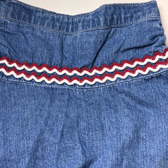 TKS Girl's Denim Skater Skirt Sz 6 - Picture 4 of 6
